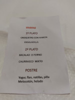 Canta La Rana menu