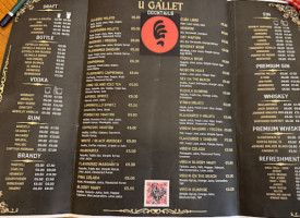 U Gallet menu