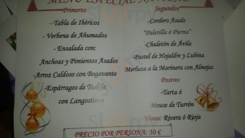 Meson Casa Vidal Leganes menu