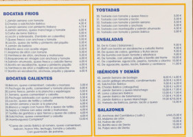El Jamonero menu