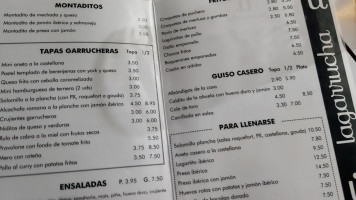 La Garrucha menu