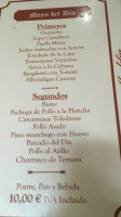 La Malquerida De La Trinidad menu