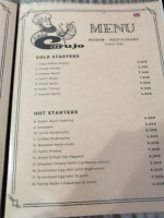 Casa Corujo menu