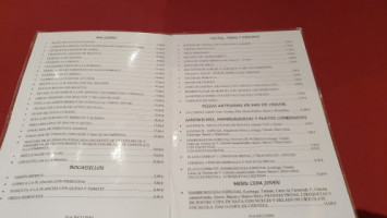 La Casona De La Vid menu