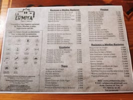 La Ermita Tapas menu