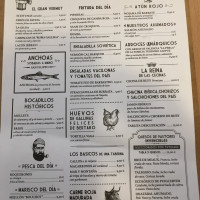 Cal Barquer menu