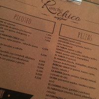 Rancho Chico menu