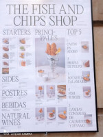 The Fish And Chips menu