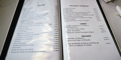 El Legado menu