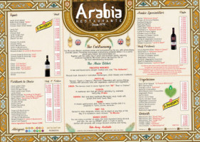 Arabia menu