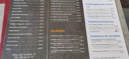 Espana menu