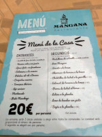 Mangana menu