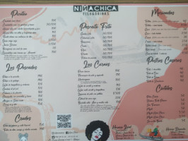 Nina Chica menu