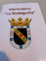 Merendero La Bodeguilla menu