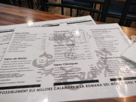 Els Tranquils Sabadell menu