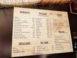 Chiringuito El Puntal menu