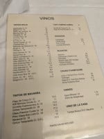 Casa Galarza menu