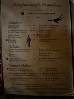 Casanis menu