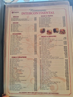 Intercontinental menu