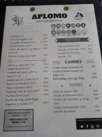A Plomo Cadiz menu