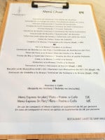 L'avet De Sant Maurici menu