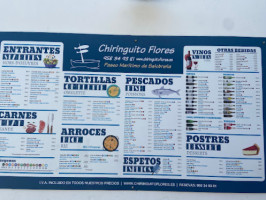 Chiringuito Flores food