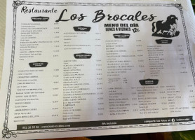 Hacienda Brocales menu