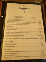 La Bodeguita Del Pardo menu