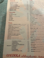 Lucciola menu