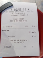 Equus Ii Vilanova I La Geltru menu