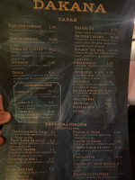 Dakana menu