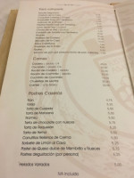 Cristobal menu