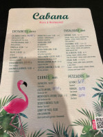 Cabana menu