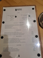 Kero Vigo menu