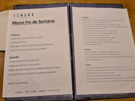 Ismano Gastro menu