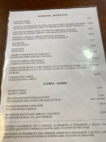 Corral De Sant Quitrze menu