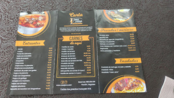 Casa Jano menu