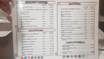 Cerveceria El Real menu