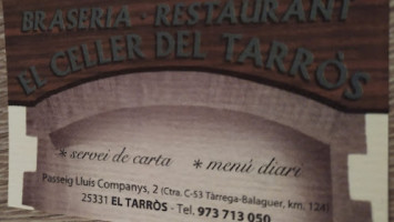 El Celler Del Tarros food