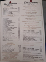 Los Manicos menu