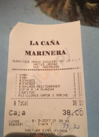 La Cana De Espana Marinera menu