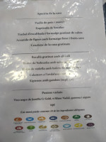 Cal Gravat menu