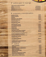 Pizzeria Can Simonet menu