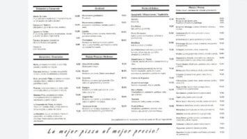 La Bella Vita menu