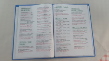 Venta Estudillo menu