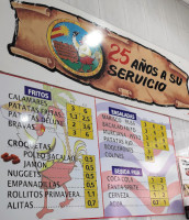 El Pollastre Alicanti menu