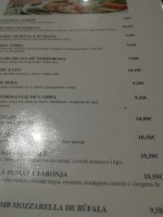 Torre Rossa menu