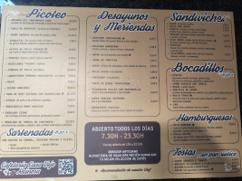 Cafeteria Vejo menu