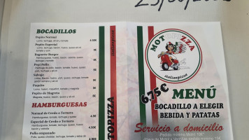 Pizzeria Motopizza menu