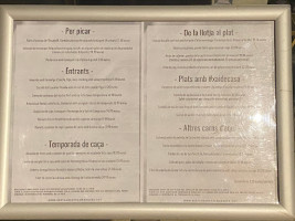 Cal MarquÉs menu